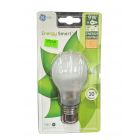 GE Low Energy GLS 9W (40W) 240V BC B22 Warm White 3000K Non-Dimmable