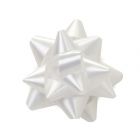 63mm White Bow Star Self Adhesive Gift Present Decor Pack of 5