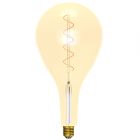 BELL 60025 4W LED Vintage Soft Coil Vertical Filament Giant Pear Drop - ES, Amber, 1800K