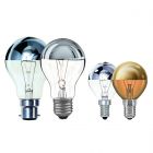 Incandescent Crown Silver & Gold Light Bulbs - GLS & Golf Ball 40W, 60W, 100W Dimmable 240V 