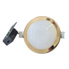 Firstlight Bathroom Brass Gold Downlight IP44 240v Mains GU10, Cutout 75mm