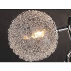 Modern Round Glass Shade with Wire Mesh Guard (G9 Threaded)