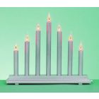 Premier 40cm Candlebridge 7 Flickering Bulbs - Silver (E10)